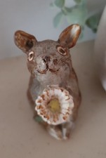 Handmade Pottery Mouse Holding