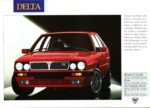 Lancia delta integrale - delta, hf
