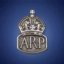 Sterling Silver WW11 ARP Badge London 1938 Royal Mint J C Air Raid Precaution