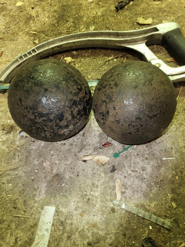 Vintage cannon balls - vintage,