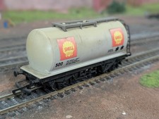 Hornby OO Gauge R.020 Shell Grey Tank Wagon 500 Unboxed