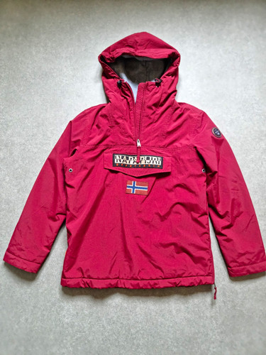 Napapijri men red hooded - hooded, 1/2