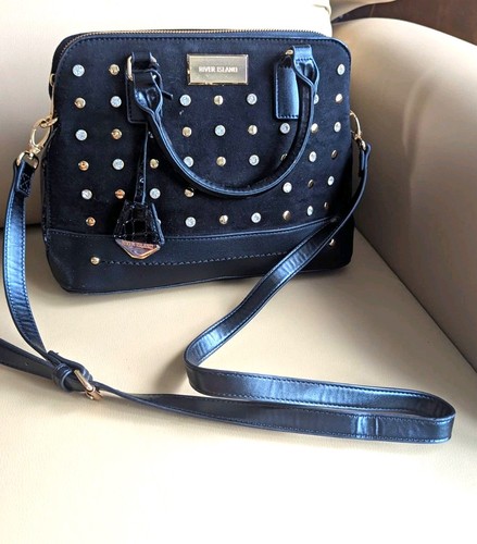 River island black studded - river,