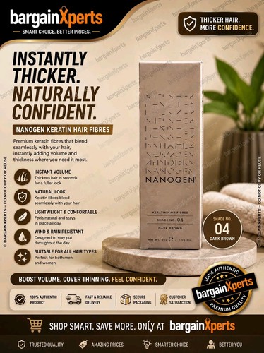Nanogen keratin hair fibres - hair,