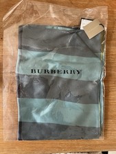 Burberry Silk Turquoise Check