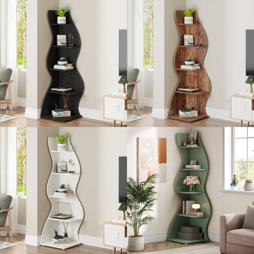 Corner shelf rustic tier - shelf,, 5-tier