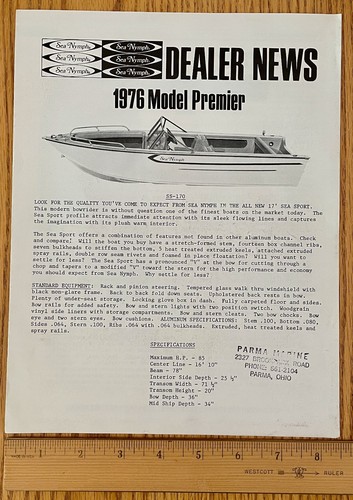 1976 sea nymph - nymph, news