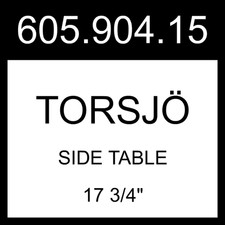 IKEA TORSJO TORSJÖ Side Table Gold Effect/glass  17 3/4" 605.904.15