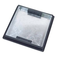 Clark Drain T1G3 440mmx440mm Recessed Galvanised Manhole Cover Square to Round