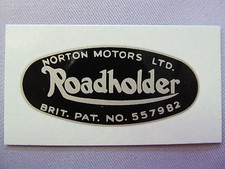 06-7908 NORTON DOMINATOR ROADHOLDER FORK SHROUD WATERSLIDE DECAL  X 2