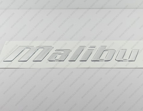Malibu boat logo chrome - boat,