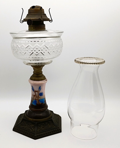 Antique oil lamp 1870 eapg - antique,