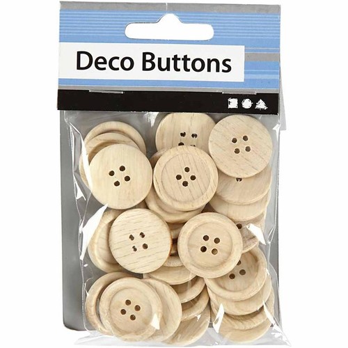 Wooden 23mm natural - 30,