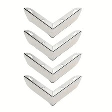 4 Metal Chrome L Shape Corner