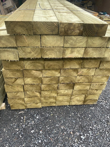 Treated timber garden - garden, railway