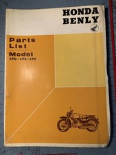 Honda C90 C92 & C95 Motorcycle Parts Catalogue Manual