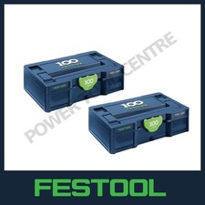 2x Festool 578728 Systainer SYS3 S 76 100Y Limited Edition Including Dividers 