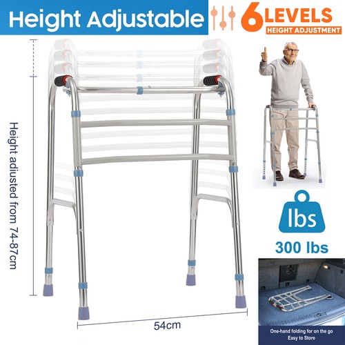 Folding walking frame - walking,
