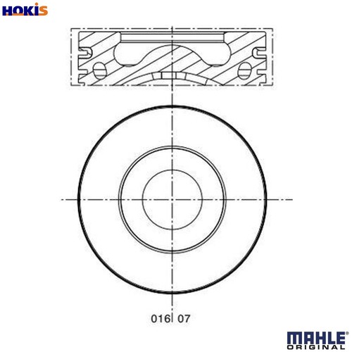Piston 016 00 for - 016,