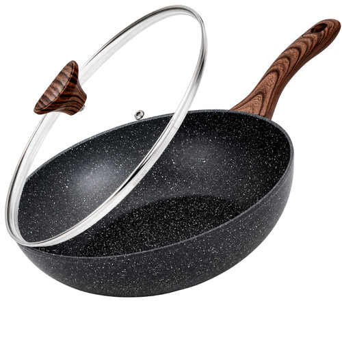 Wok stir fry pan saucepan - &,