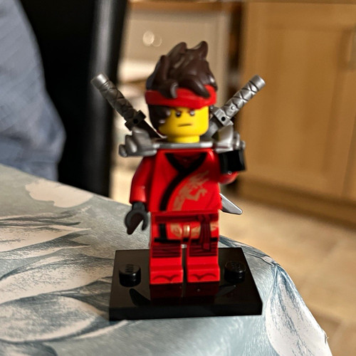 Lego red ninja minifigure - lego,