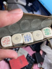 Set Of Five Vintage Poker Dice