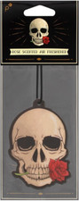 Skull & Rose Car Air Freshener