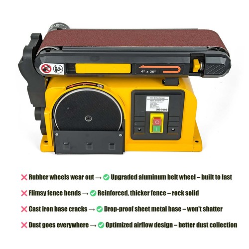 Electric belt disc sander - +disc,