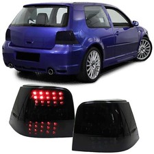 For VW Golf 4 IV MK4 1997-2003 Original JOM LED Rear Taillights Black Smoke SET