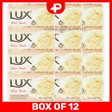 LUX Velvet Touch Soap Bar Indulgent Skincare for Face Hands & Body 80g Box of 12