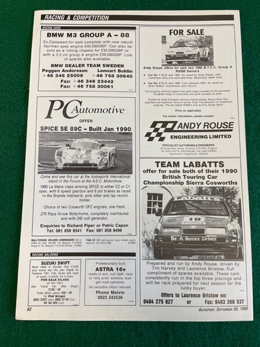Ford sierra cosworth - cosworth, 500