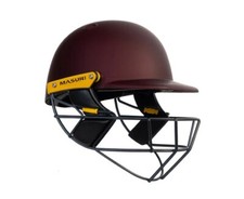Masuri Unisex T Line Plus Maroon Cricket Helmet Steel Grill - Free P&P