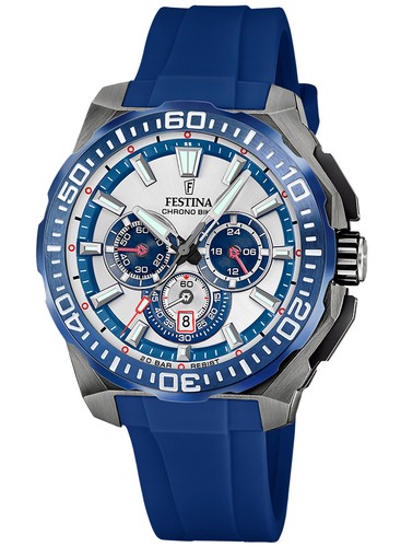 Festina men chronograph blue - chronograph,