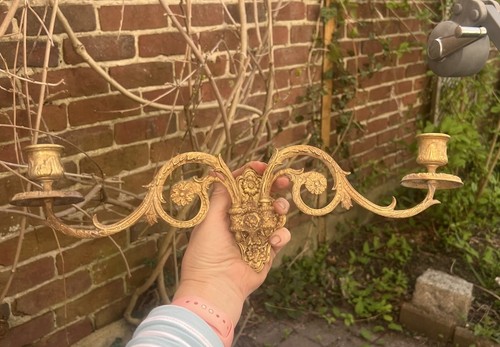Antique wall mount candle - antique,