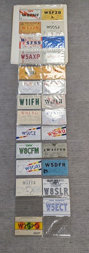 Vtg ham radio qsl - ham,