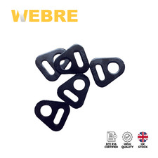 5x Flat Holed Anchor Plate Fixing Point For Seat Belt Webbing