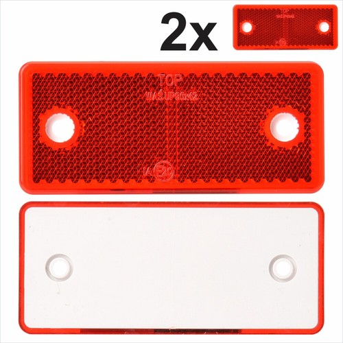 Rear red oblong rectangular - red,