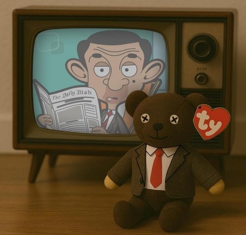 Bean teddy beanie baby - bean,