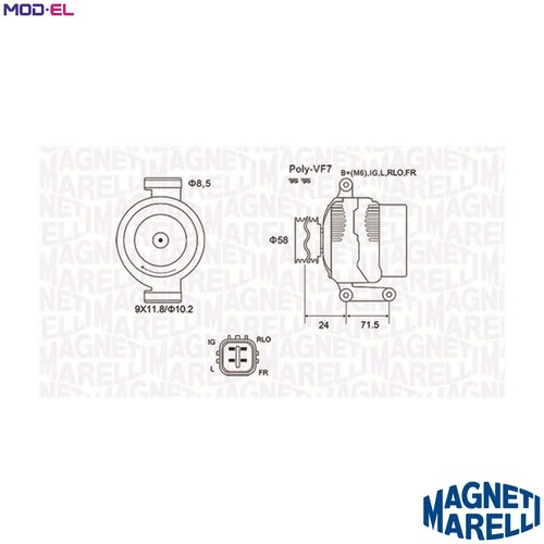 Alternator 063731965010 for - alternator,