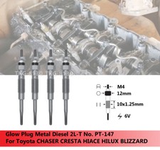 4pcs Glow Plugs 19850-54070