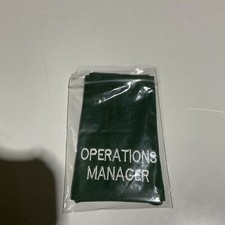 Woven Ambulance Operations Manager  Green Epaulettes (BRAND NEW
