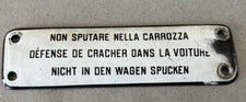 WWII ERA PORCELAIN SIGN "NICHT