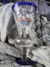 Bubba Gump Shrimp Co Hurricane Glass - Chicago - Blue Rim 