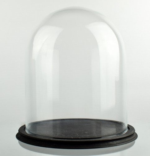 Clear circular glass - dome, with