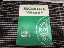 Honda NS125F factory workshop manual 1985 on