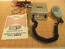 Vintage Calrad Model A805 Mobile P.A. Amplifier 15 Watt Transistorized