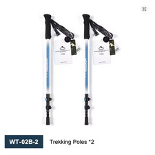 Widesea Carbon Fiber Trekking Poles Adjustable Lightweight Hiking Walking Stick