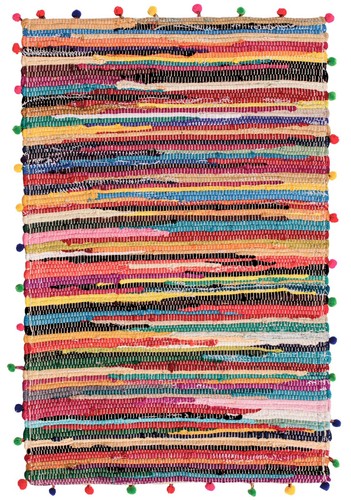 Rectangular fairtrade pom - pom,