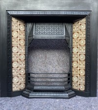 VINTAGE TILED CAST IRON