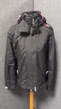 Superdry Women's Pop Zip Arctic Windcheater Black UK L LN141 OO 03